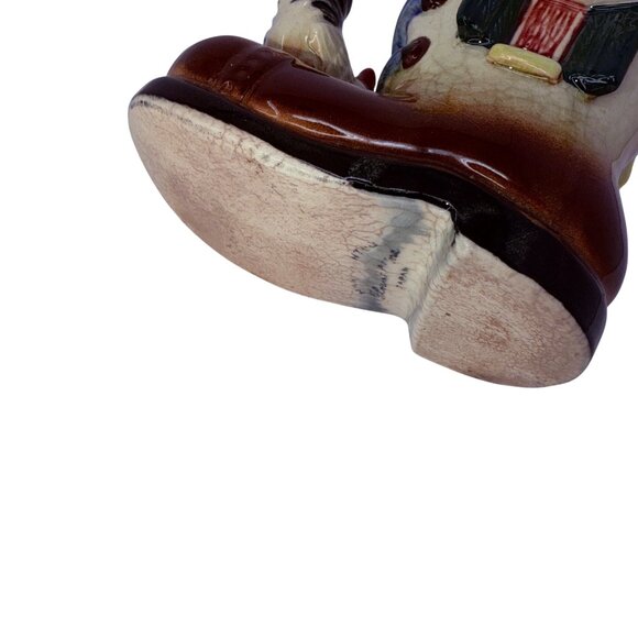 Vintage Ceramic Shoe Planter Lot Japan—Rooster Cottage, Mouse Boot, Train Boot - Picture 3 of 16